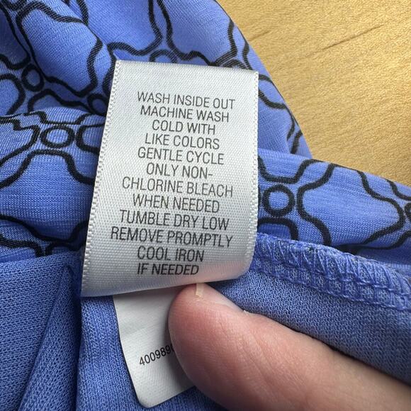 Dan Buchman Geometric Blue Tank - Picture 6 of 6